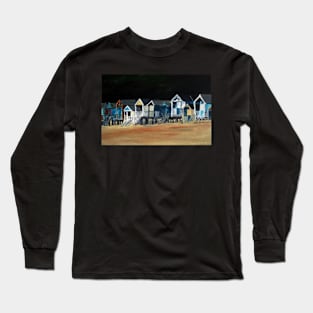 Beach Huts at Wells Next the Sea Long Sleeve T-Shirt